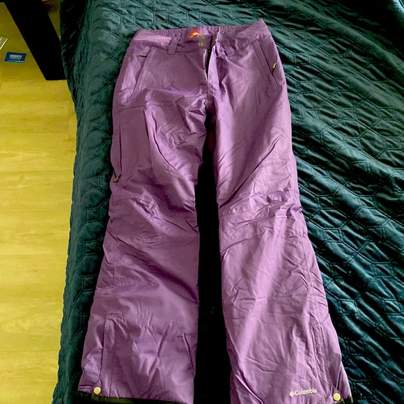 Medium women’s Columbia purple ski pants used once - Picture 1 of 7